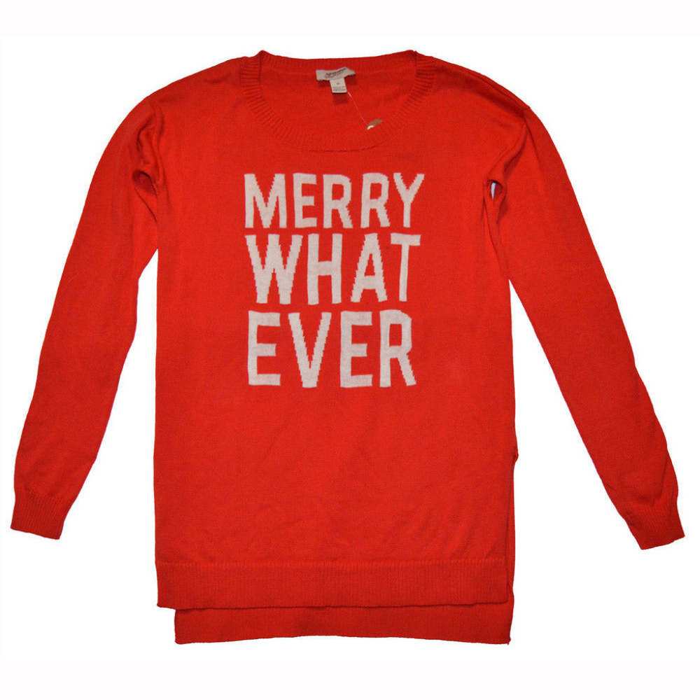Arizona Jean Co. NWT Merry Whatever Christmas Sweater XS